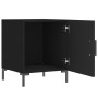 Mesita de noche madera de ingeniería negro 40x40x50 cm de vidaXL, Mesitas de noche - Ref: Foro24-827566, Precio: 40,47 €, Des...