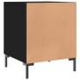 Black engineered wood nightstand 40x40x50 cm by vidaXL, Nightstands - Ref: Foro24-827566, Price: 40,47 €, Discount: %