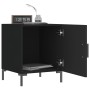 Black engineered wood nightstand 40x40x50 cm by vidaXL, Nightstands - Ref: Foro24-827566, Price: 40,47 €, Discount: %