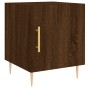 Oak brown engineered wood bedside table 40x40x50 cm by vidaXL, Nightstands - Ref: Foro24-827546, Price: 37,78 €, Discount: %