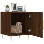 Oak brown engineered wood bedside table 40x40x50 cm by vidaXL, Nightstands - Ref: Foro24-827546, Price: 37,78 €, Discount: %