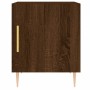 Oak brown engineered wood bedside table 40x40x50 cm by vidaXL, Nightstands - Ref: Foro24-827546, Price: 37,78 €, Discount: %