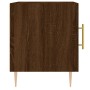 Oak brown engineered wood bedside table 40x40x50 cm by vidaXL, Nightstands - Ref: Foro24-827546, Price: 37,78 €, Discount: %