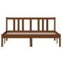 Estructura de cama madera maciza marrón miel 140x200 cm de vidaXL, Camas y somieres - Ref: Foro24-814887, Precio: 123,14 €, D...