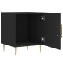 Mesita de noche madera de ingeniería negro 40x40x50 cm de vidaXL, Mesitas de noche - Ref: Foro24-827534, Precio: 39,95 €, Des...