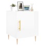 Bedside tables 2 units engineered wood glossy white 40x40x50 cm by vidaXL, Nightstands - Ref: Foro24-827537, Price: 68,06 €, ...