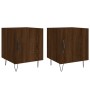 Bedside tables 2 units engineered wood brown oak 40x40x50 cm by vidaXL, Nightstands - Ref: Foro24-827563, Price: 45,40 €, Dis...