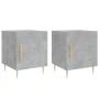 Nightstands 2 pcs concrete gray engineered wood 40x40x50 cm by vidaXL, Nightstands - Ref: Foro24-827541, Price: 62,10 €, Disc...