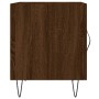 Mesita de noche madera de ingeniería marrón roble 40x40x50 cm de vidaXL, Mesitas de noche - Ref: Foro24-827562, Precio: 27,14...