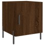 Mesita de noche madera de ingeniería marrón roble 40x40x50 cm de vidaXL, Mesitas de noche - Ref: Foro24-827594, Precio: 35,97...