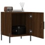 Engineered wood brown oak bedside table 40x40x50 cm by vidaXL, Nightstands - Ref: Foro24-827594, Price: 35,97 €, Discount: %