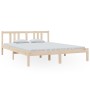 Estructura de cama madera maciza 150x200 cm de vidaXL, Camas y somieres - Ref: Foro24-814889, Precio: 99,81 €, Descuento: %