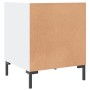 White engineered wood bedside table 40x40x50 cm by vidaXL, Nightstands - Ref: Foro24-827564, Price: 40,47 €, Discount: %