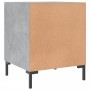 Concrete gray engineered wood bedside table 40x40x50 cm by vidaXL, Nightstands - Ref: Foro24-827572, Price: 32,26 €, Discount: %