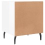 Glossy white engineered wood bedside table 40x40x50 cm by vidaXL, Nightstands - Ref: Foro24-827600, Price: 33,41 €, Discount: %