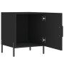 Mesita de noche madera de ingeniería negro 40x40x50 cm de vidaXL, Mesitas de noche - Ref: Foro24-827582, Precio: 46,95 €, Des...