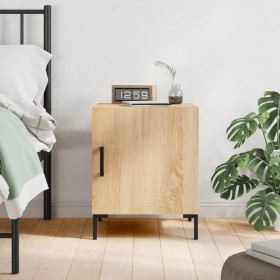 Sonoma oak engineered wood bedside table 40x40x50 cm by vidaXL, Nightstands - Ref: Foro24-827570, Price: 39,99 €, Discount: %