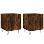 Nightstands 2 pcs engineered wood smoked oak 40x40x50 cm by vidaXL, Nightstands - Ref: Foro24-827559, Price: 48,99 €, Discoun...