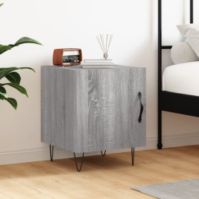 Sonoma gray engineered wood bedside table 40x40x50 cm by vidaXL, Nightstands - Ref: Foro24-827560, Price: 27,99 €, Discount: %