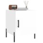 Glossy white engineered wood bedside table 40x40x50 cm by vidaXL, Nightstands - Ref: Foro24-827584, Price: 34,38 €, Discount: %