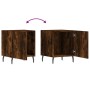 Nightstands 2 pcs engineered wood smoked oak 40x40x50 cm by vidaXL, Nightstands - Ref: Foro24-827607, Price: 52,41 €, Discoun...