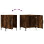 Bedside tables 2 units smoked oak engineered wood 40x40x50 cm by vidaXL, Nightstands - Ref: Foro24-827575, Price: 50,41 €, Di...