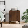 Oak brown engineered wood bedside table 40x40x50 cm by vidaXL, Nightstands - Ref: Foro24-827578, Price: 29,94 €, Discount: %