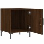 Mesita de noche madera de ingeniería marrón roble 40x40x50 cm de vidaXL, Mesitas de noche - Ref: Foro24-827578, Precio: 29,94...