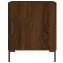 Oak brown engineered wood bedside table 40x40x50 cm by vidaXL, Nightstands - Ref: Foro24-827578, Price: 29,94 €, Discount: %