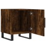 Smoked oak engineered wood bedside table 40x40x50 cm by vidaXL, Nightstands - Ref: Foro24-827622, Price: 35,97 €, Discount: %