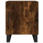 Smoked oak engineered wood bedside table 40x40x50 cm by vidaXL, Nightstands - Ref: Foro24-827622, Price: 35,97 €, Discount: %