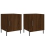 Nightstands 2 pcs oak brown engineered wood 40x40x50 cm by vidaXL, Nightstands - Ref: Foro24-827595, Price: 56,45 €, Discount: %