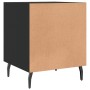 Black engineered wood nightstand 40x40x50 cm by vidaXL, Nightstands - Ref: Foro24-827598, Price: 42,66 €, Discount: %