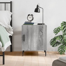 Sonoma gray engineered wood bedside table 40x40x50 cm by vidaXL, Nightstands - Ref: Foro24-827608, Price: 31,99 €, Discount: %