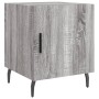 Sonoma gray engineered wood bedside table 40x40x50 cm by vidaXL, Nightstands - Ref: Foro24-827608, Price: 31,56 €, Discount: %