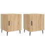 Nightstands 2 pcs engineered wood Sonoma oak 40x40x50 cm by vidaXL, Nightstands - Ref: Foro24-827603, Price: 52,33 €, Discoun...