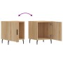 Nightstands 2 pcs engineered wood Sonoma oak 40x40x50 cm by vidaXL, Nightstands - Ref: Foro24-827603, Price: 52,33 €, Discoun...