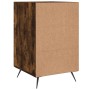 Engineered wood smoked oak bedside table 40x40x66 cm by vidaXL, Nightstands - Ref: Foro24-827633, Price: 47,66 €, Discount: %