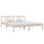 Estructura de cama de madera maciza 160x200 cm de vidaXL, Camas y somieres - Ref: Foro24-814894, Precio: 75,49 €, Descuento: %