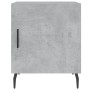 Mesita de noche madera de ingeniería gris hormigón 40x40x50 cm de vidaXL, Mesitas de noche - Ref: Foro24-827604, Precio: 30,6...