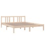 Estructura de cama de madera maciza 160x200 cm de vidaXL, Camas y somieres - Ref: Foro24-814894, Precio: 75,49 €, Descuento: %