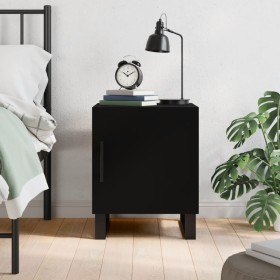 Black engineered wood nightstand 40x40x50 cm by vidaXL, Nightstands - Ref: Foro24-827614, Price: 47,82 €, Discount: %