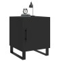 Mesita de noche madera de ingeniería negro 40x40x50 cm de vidaXL, Mesitas de noche - Ref: Foro24-827614, Precio: 46,55 €, Des...