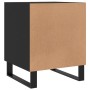 Mesita de noche madera de ingeniería negro 40x40x50 cm de vidaXL, Mesitas de noche - Ref: Foro24-827614, Precio: 46,55 €, Des...