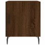 Engineered wood brown oak bedside table 40x40x50 cm by vidaXL, Nightstands - Ref: Foro24-827610, Price: 31,56 €, Discount: %