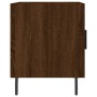 Engineered wood brown oak bedside table 40x40x50 cm by vidaXL, Nightstands - Ref: Foro24-827610, Price: 31,56 €, Discount: %