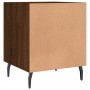 Engineered wood brown oak bedside table 40x40x50 cm by vidaXL, Nightstands - Ref: Foro24-827610, Price: 31,56 €, Discount: %