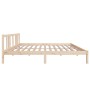 Estructura de cama de madera maciza 160x200 cm de vidaXL, Camas y somieres - Ref: Foro24-814894, Precio: 75,49 €, Descuento: %