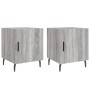 Nightstands 2 units Sonoma gray engineered wood 40x40x50 cm by vidaXL, Nightstands - Ref: Foro24-827609, Price: 54,07 €, Disc...