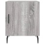 Nightstands 2 units Sonoma gray engineered wood 40x40x50 cm by vidaXL, Nightstands - Ref: Foro24-827609, Price: 54,07 €, Disc...